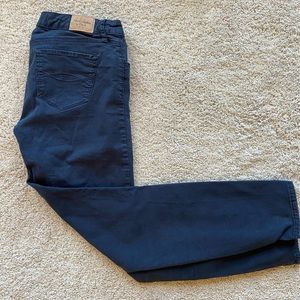 Navy Abercrombie Chino Straight Leg Pants